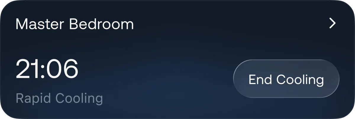Master Bedroom — active rapid cooling at 21:06